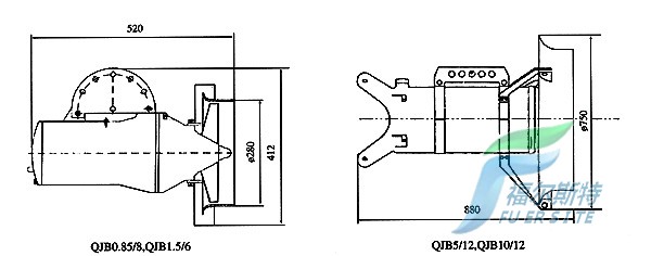 QJB型潜水搅拌机结构图